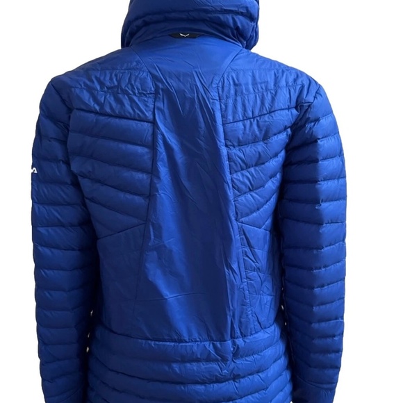 $400 Salewa Men Ortles Hybrid Rds 750 Down Wool Hybrid Jacket Blue Large EU 52 - Picture 7 of 9